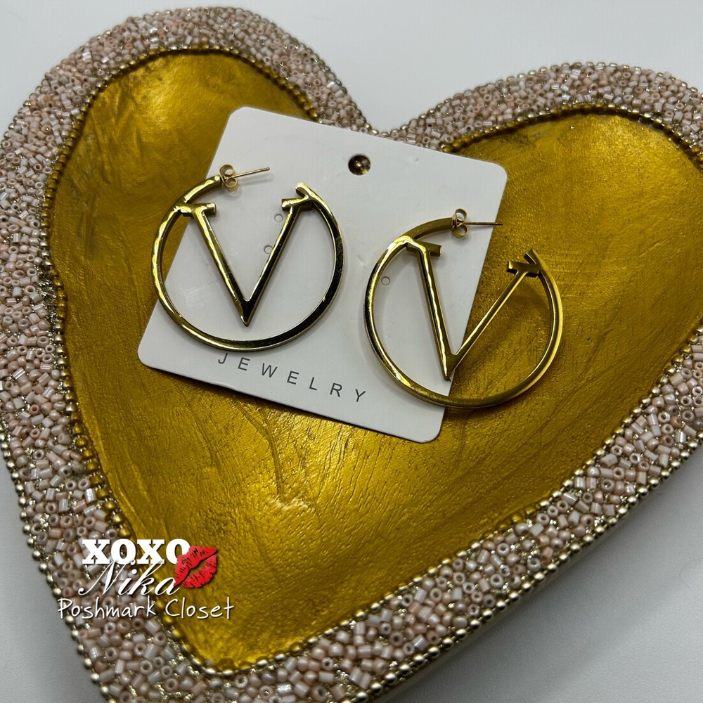 Stainless Steel Gold Earrings